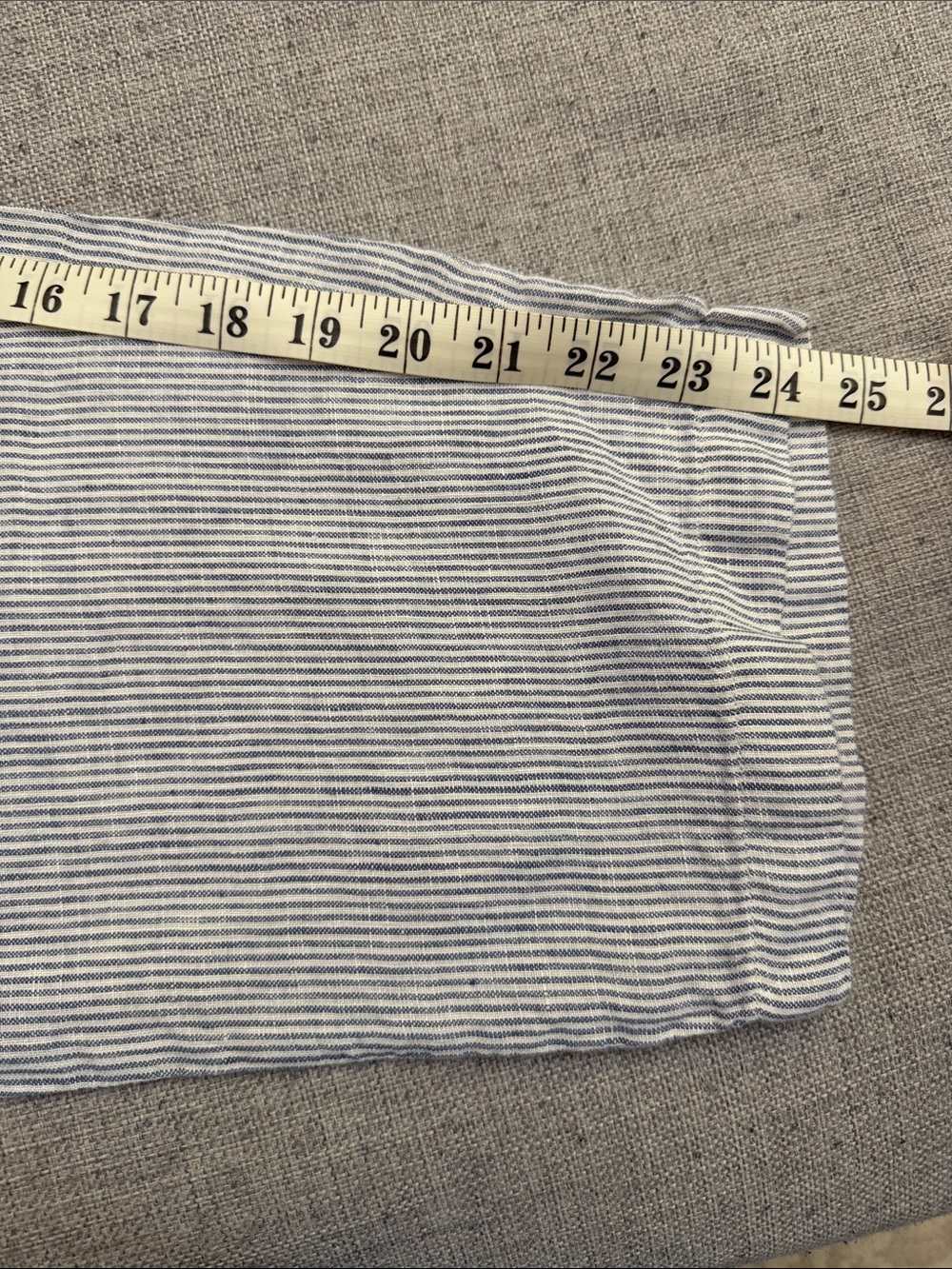 Quince 100% European Linen Blue Pinstripe Pants Small - Picture 8 of 8